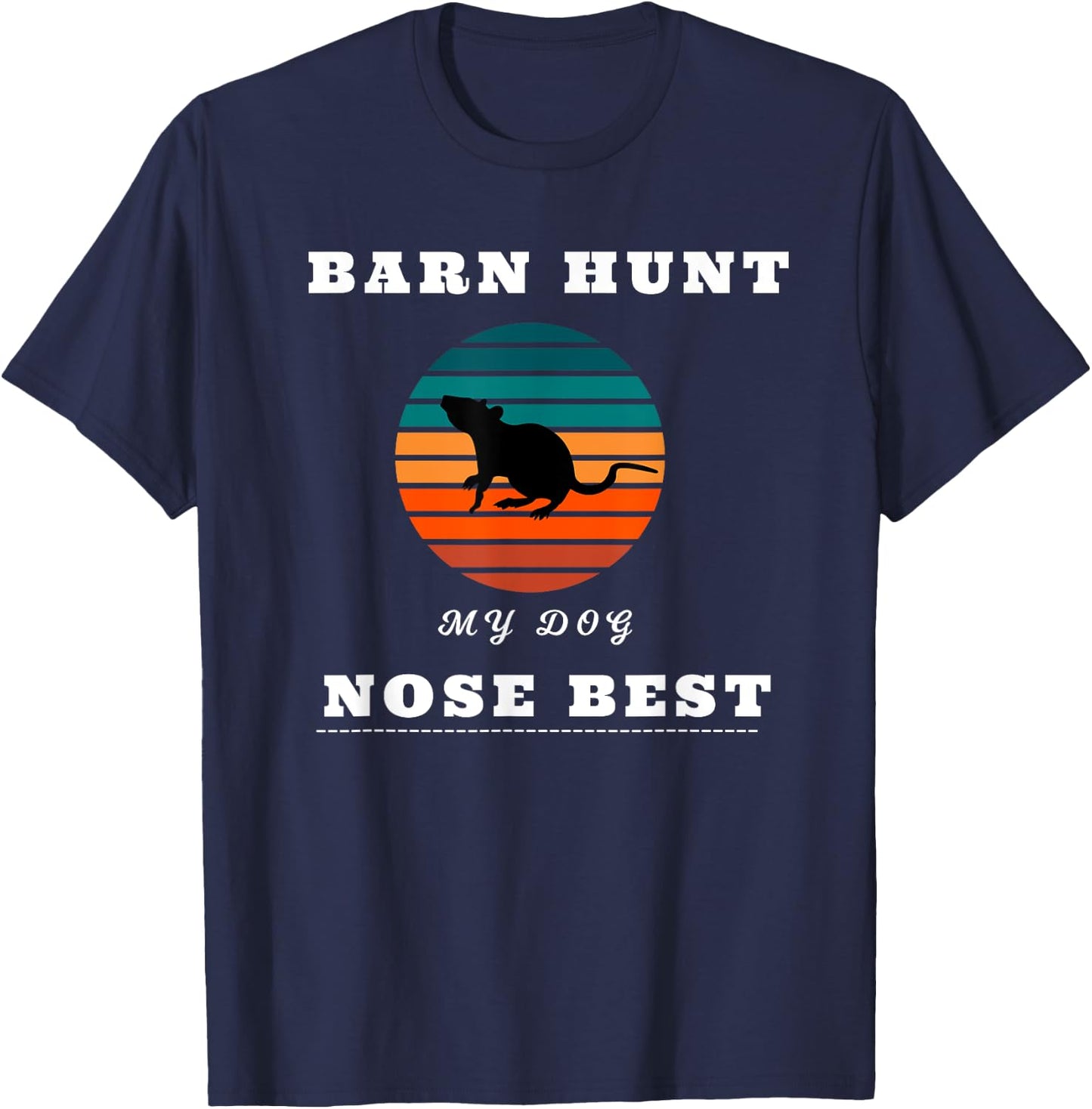 Barn Hunt Canine Rat Hunting Training Gear Teamwork T-Shirt - T-Shirt | Navy