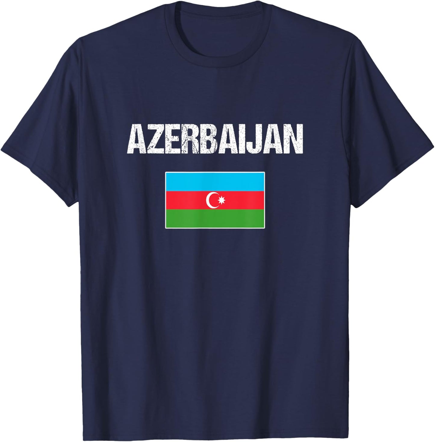 Azerbaijan Azerbaijani Flag Women Youth Kids T-Shirt - T-Shirt | Navy