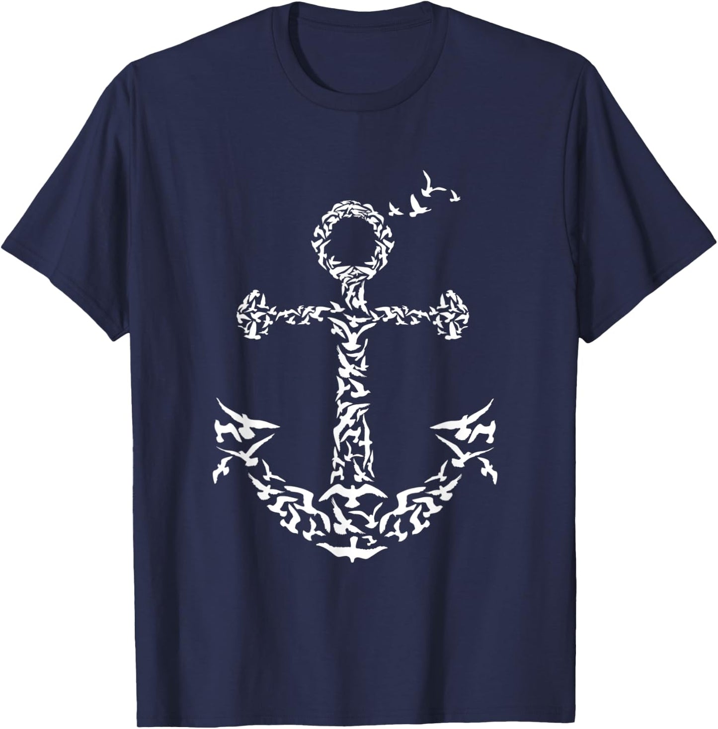 Anchor Birds Nautical T-Shirt - T-Shirt | Navy