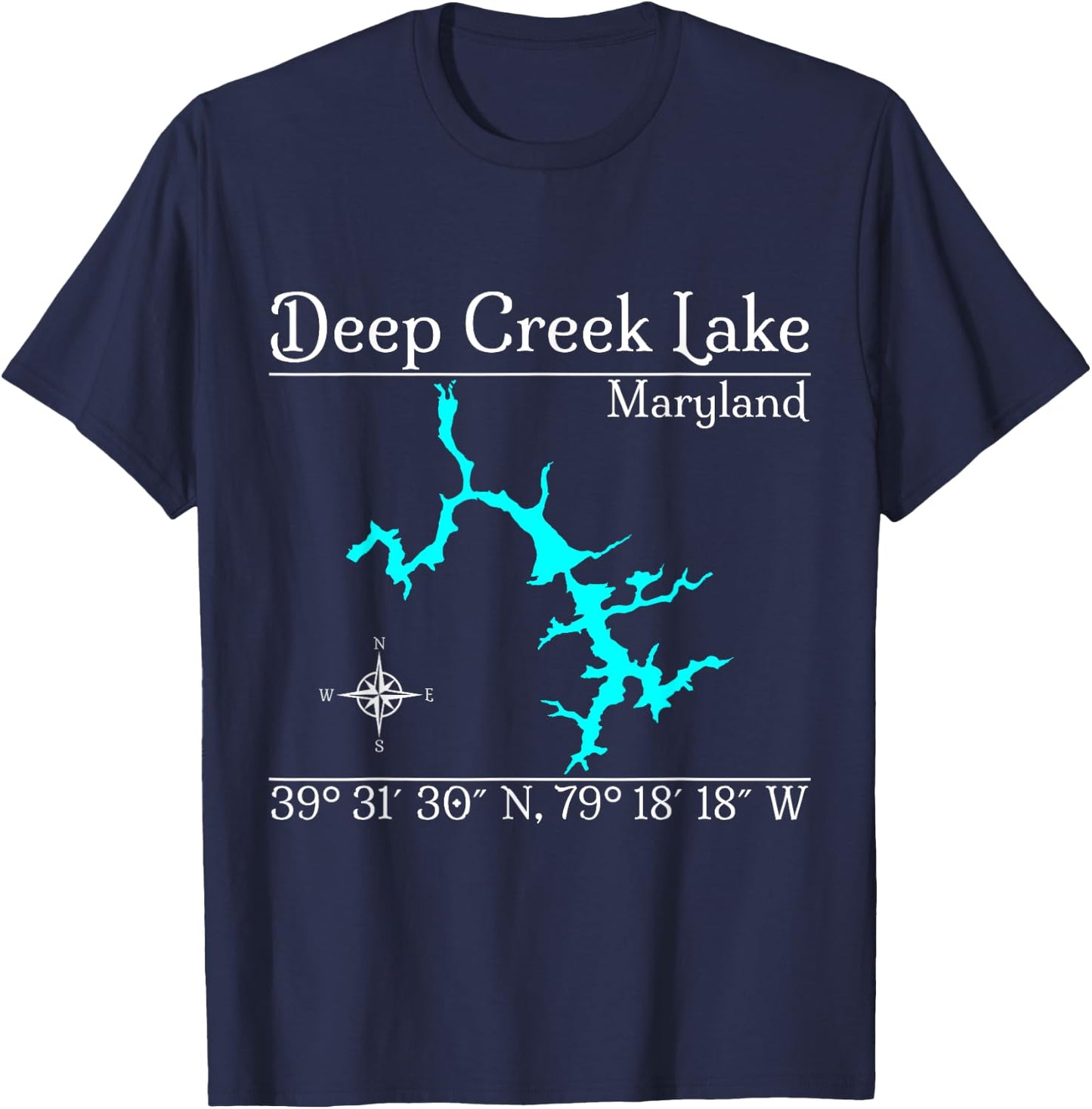 Deep Creek Lake, Maryland T-Shirt - T-Shirt | Navy