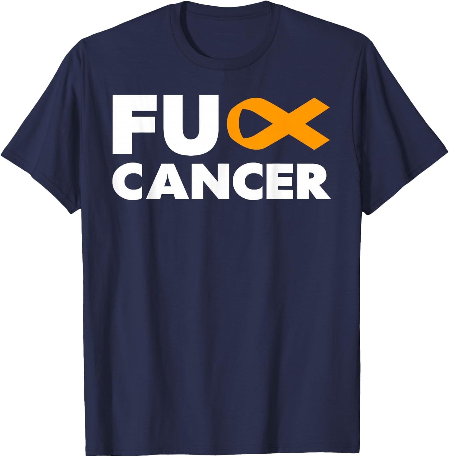 Fuck Cancer - Fuck Leukemia Cancer Awareness T-Shirt - T-Shirt | Navy