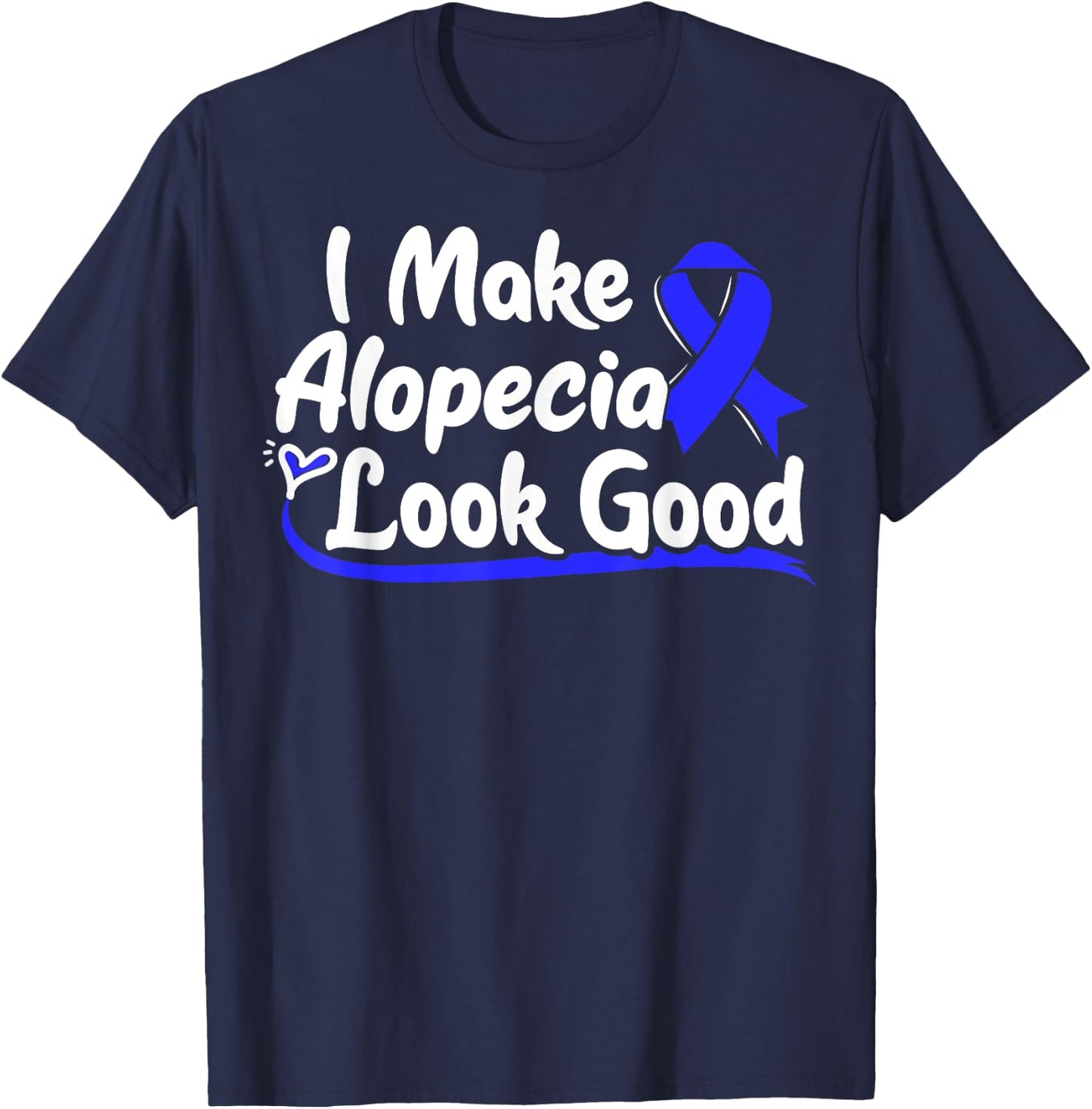 Areata Gift - Hair Loss Awareness T-Shirt - T-Shirt | Navy
