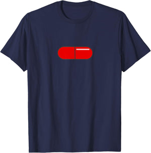 Funny MGTOW Red Pill Capsule Men's Rights Simple T-Shirt - T-Shirt | Navy