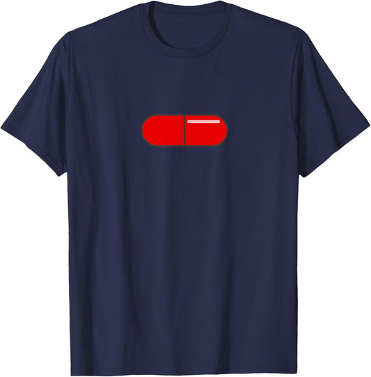 Funny MGTOW Red Pill Capsule Men's Rights Simple T-Shirt - T-Shirt | Navy