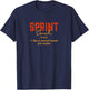 Sprint Coach Definition Funny Running Humor Track and Field T-Shirt - T-Shirt | Navy