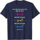 Love the Lord with Your Heart, Soul & Mind T-Shirt - T-Shirt | Navy