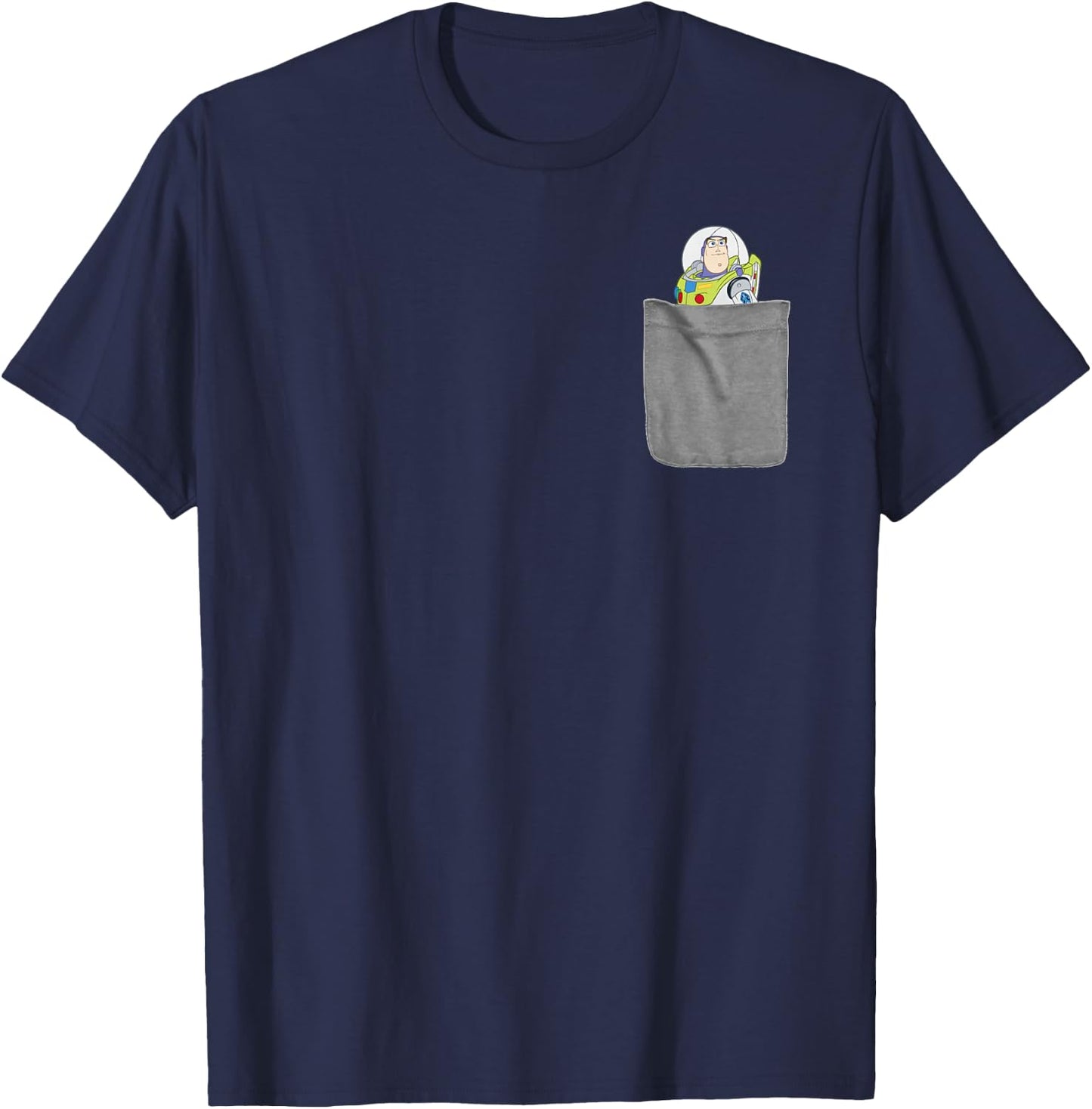 Disney Pixar Toy Story Buzz Lightyear Mini Pocket Logo T-Shirt - T-Shirt | Navy