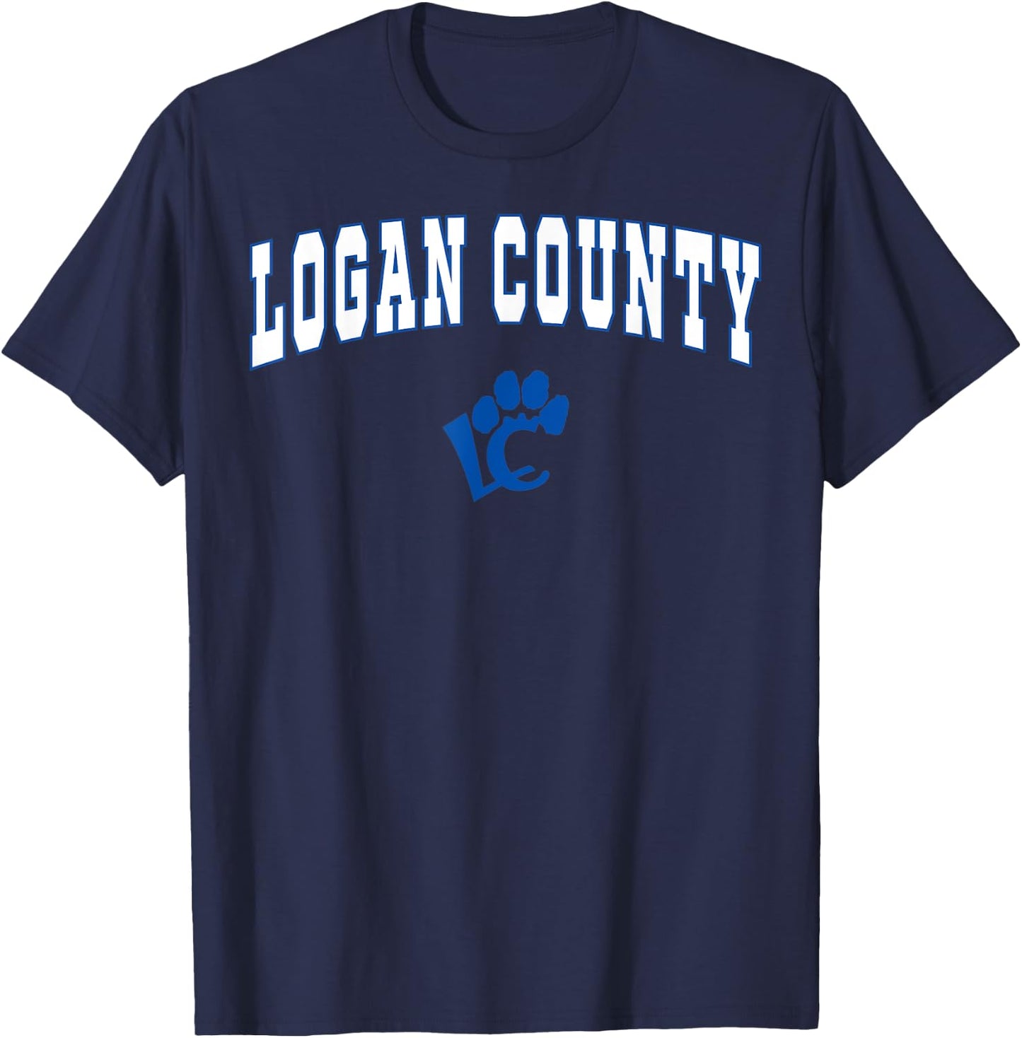 Logan County High School Cougars C2 T-Shirt - T-Shirt | Navy
