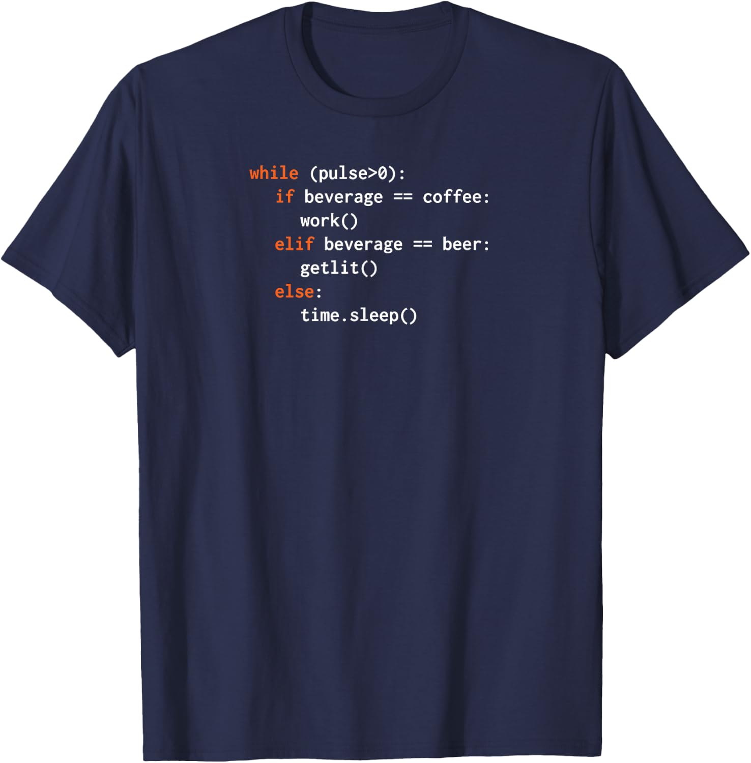 Funny Python Code T-Shirt - T-Shirt | Navy