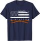 American Flag Jiu - Jitsu Apparel - Brown Belt Jiu Jitsu T-Shirt - T-Shirt | Navy