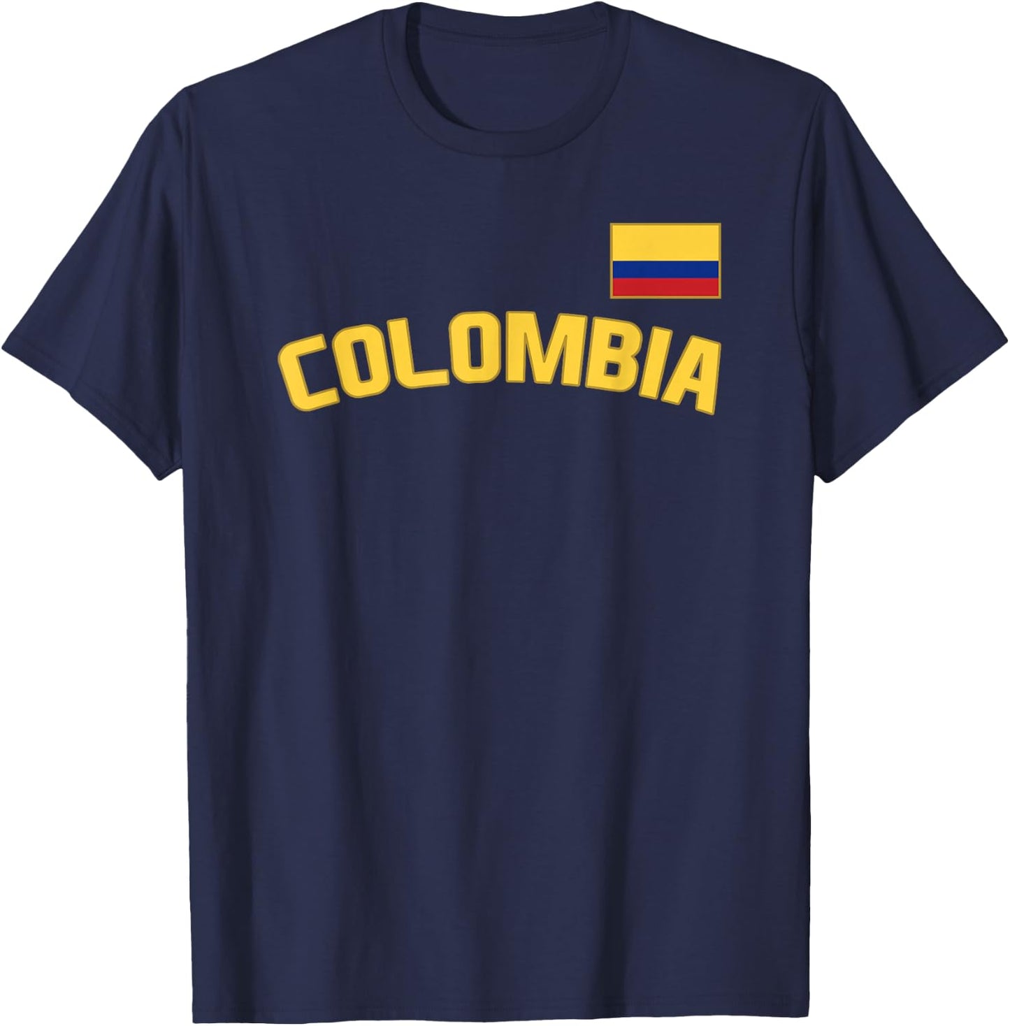 Colombia Flag Colombian Pride International Country T-Shirt - T-Shirt | Navy