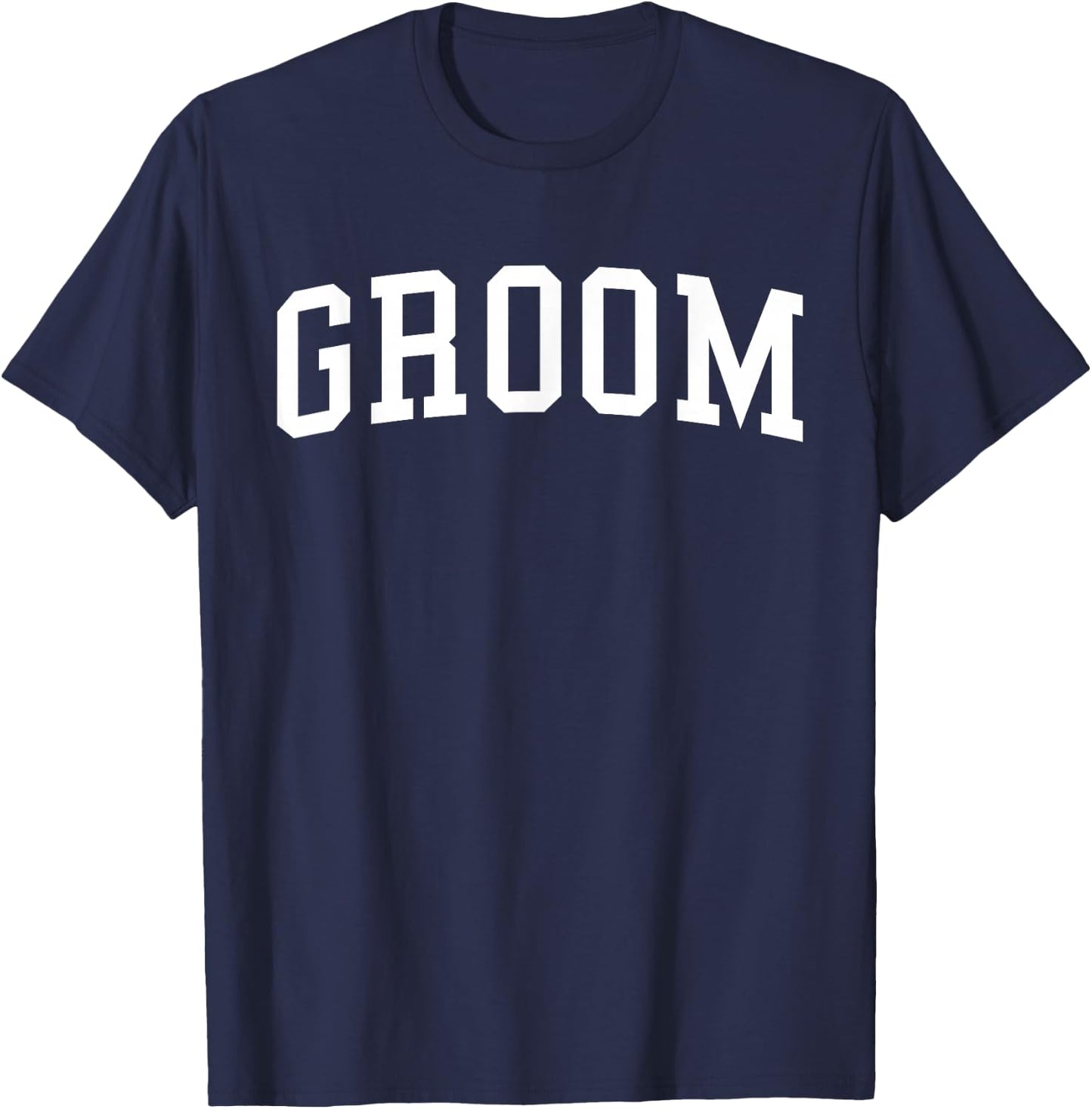 Groom, Matching Bride, Wedding Bachelor Party Groom T-Shirt - T-Shirt | Navy