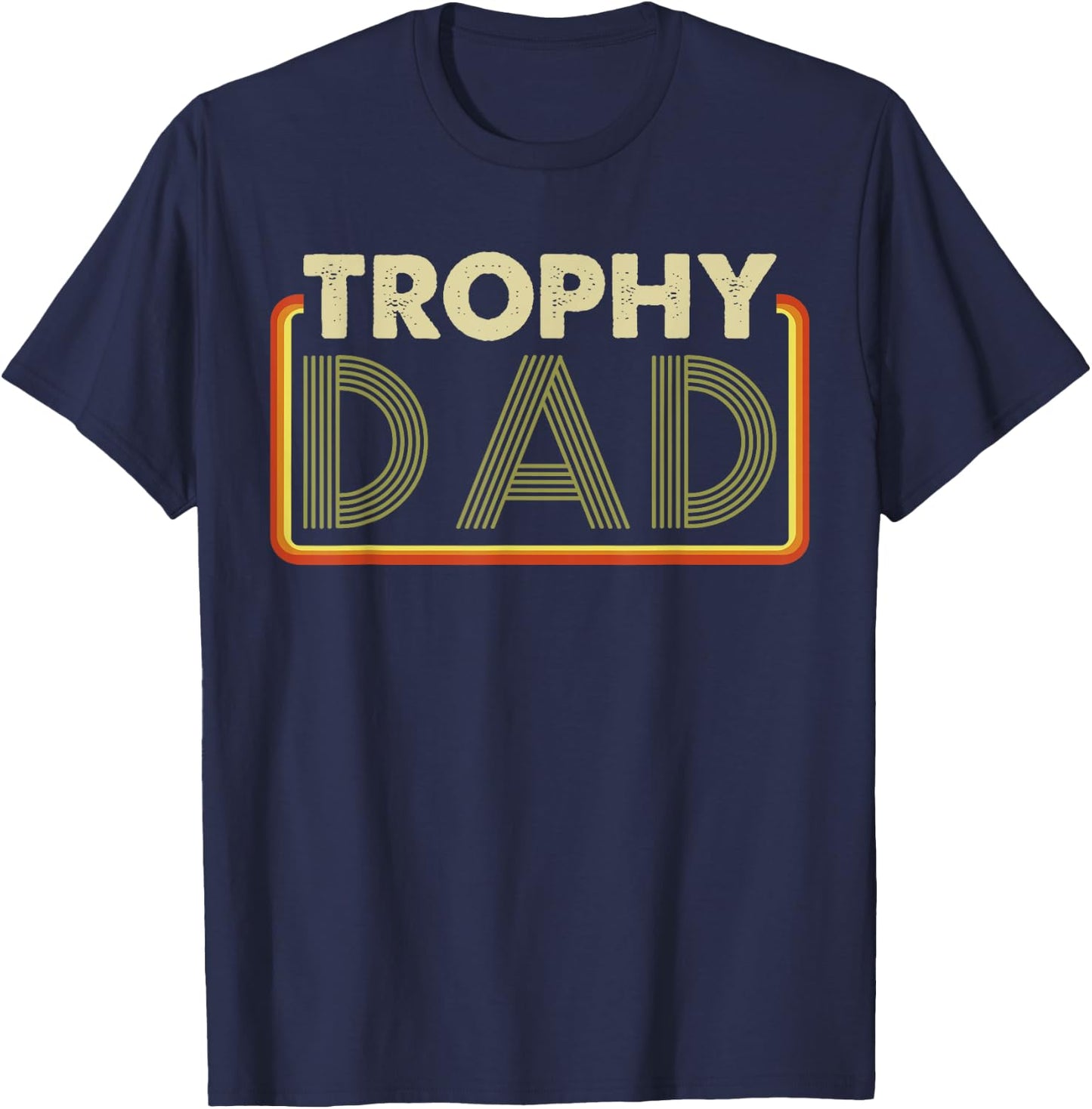 Husband | Best Father - Vintage Funny Trophy Dad T-Shirt - T-Shirt | Navy