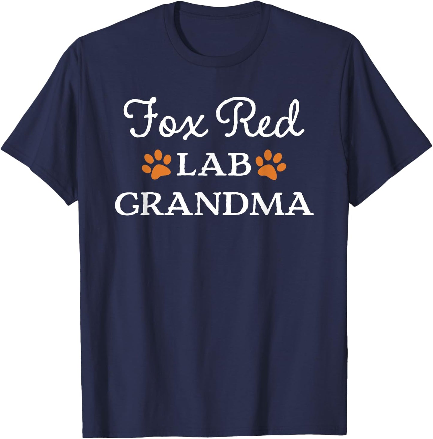 Fox Red Lab Grandma Labrador Retriever T-Shirt - T-Shirt | Navy