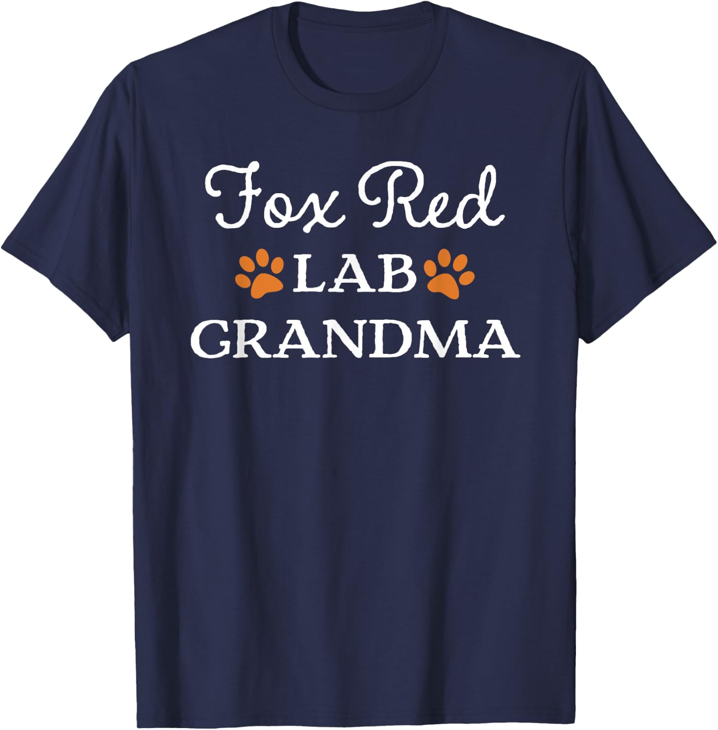 Fox Red Lab Grandma Labrador Retriever T-Shirt - T-Shirt | Navy