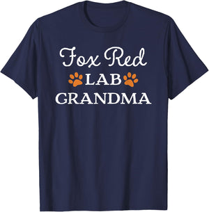 Fox Red Lab Grandma Labrador Retriever T-Shirt - T-Shirt | Navy