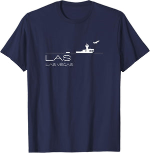 Las Vegas Airport Code Souvenir Gift LAS T-Shirt - T-Shirt | Navy