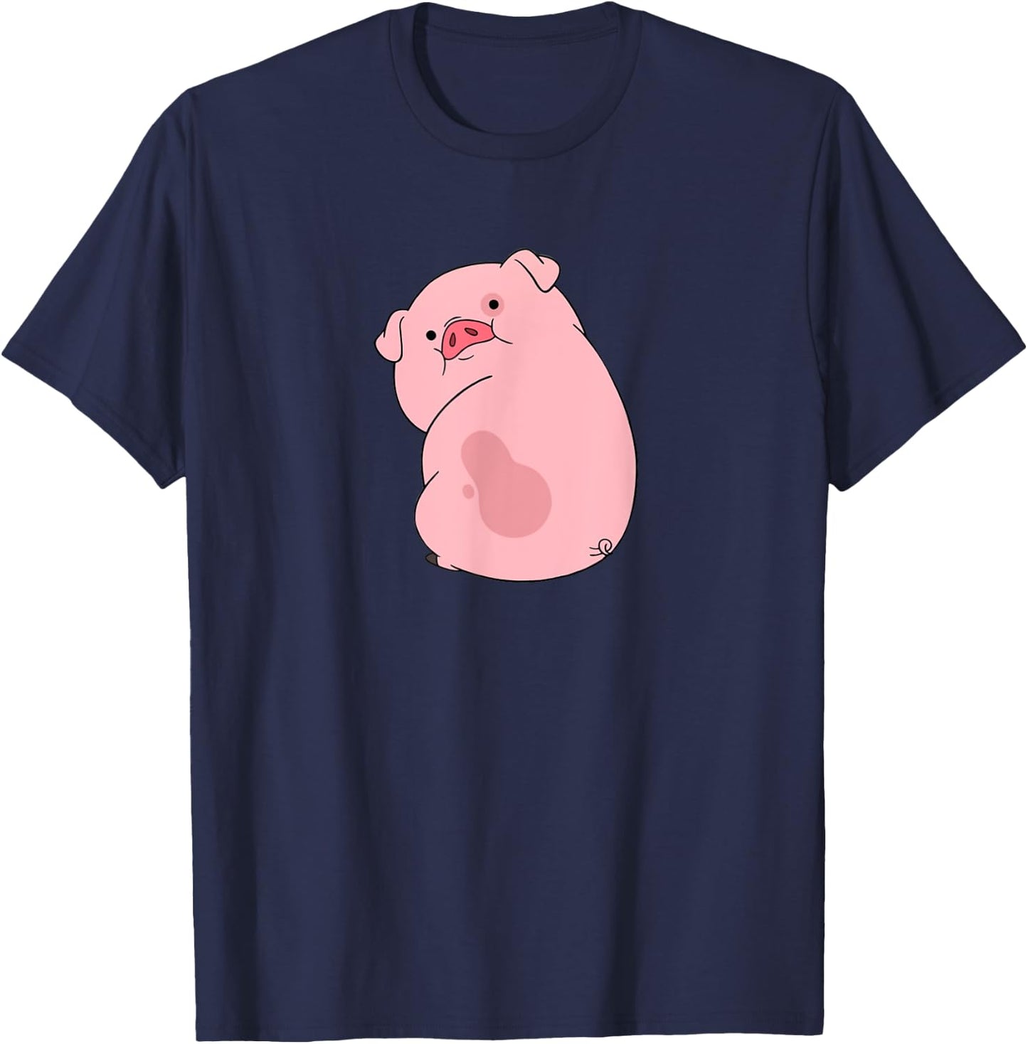 Disney Channel Gravity Falls Waddles the Pig T-Shirt - T-Shirt | Navy