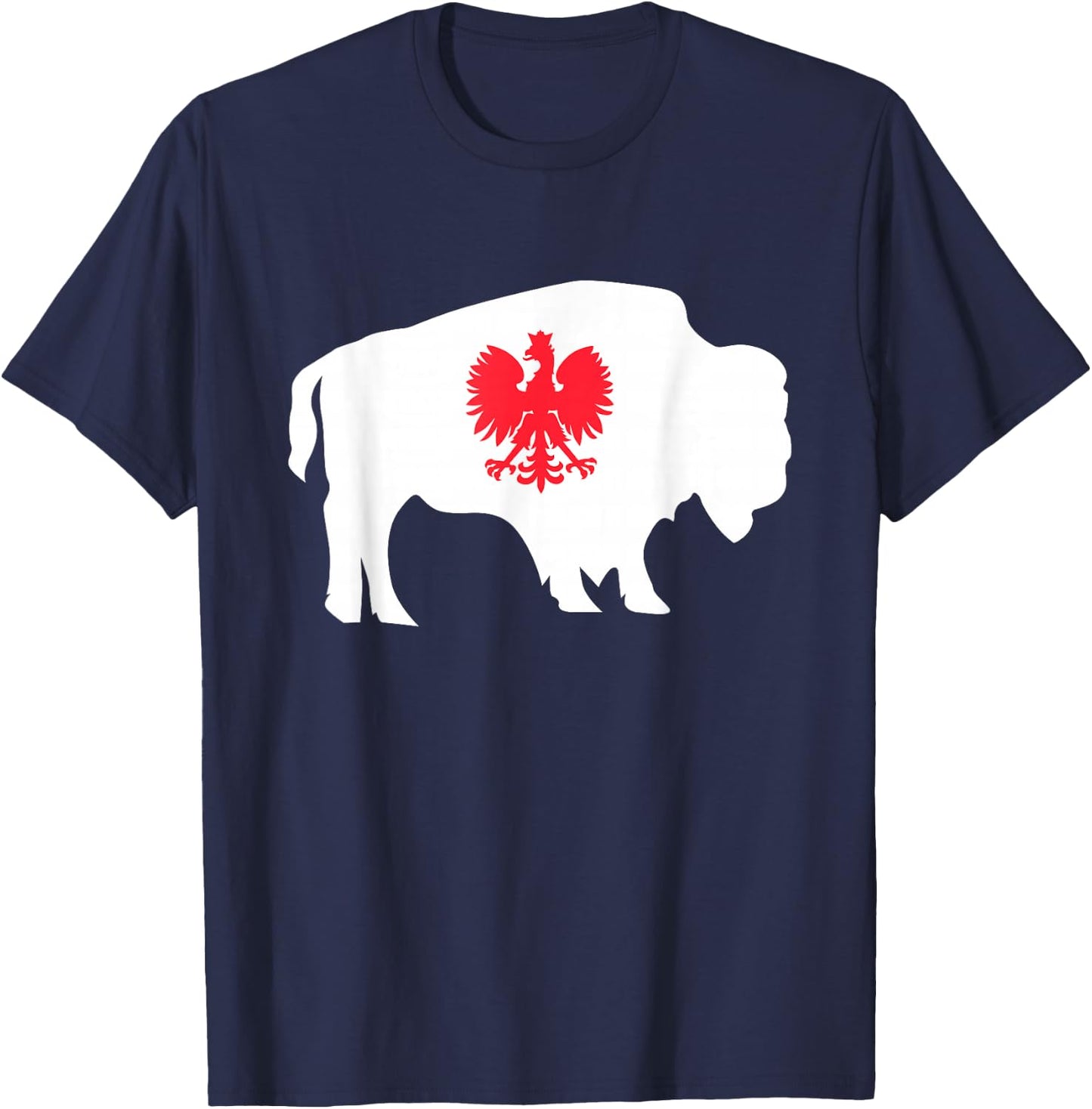 Polish Buffalo NY Polish American Dyngus Day T-Shirt - T-Shirt | Navy