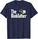 The Dinkfather Funny Pickleball T-Shirt - T-Shirt | Navy
