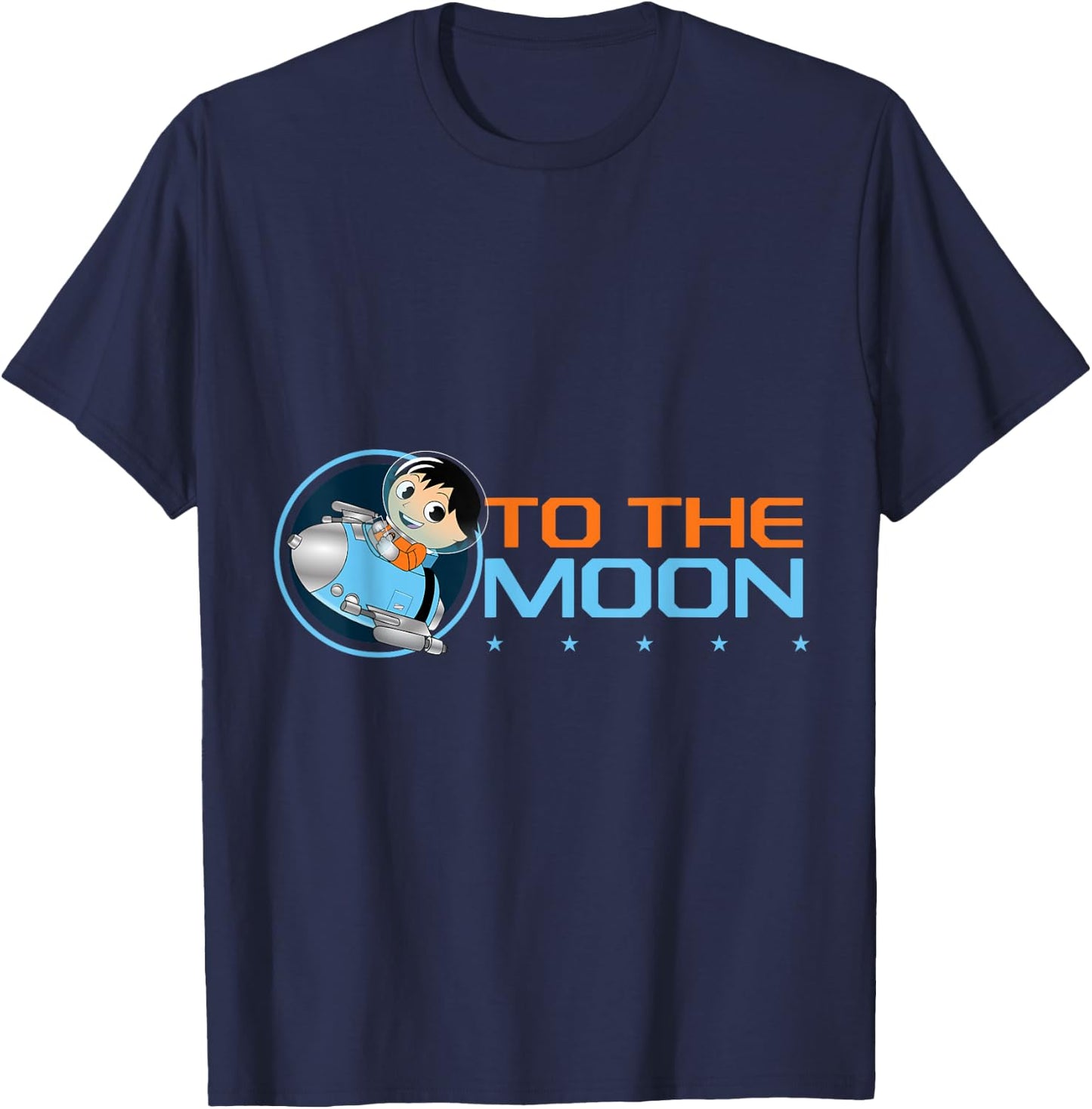 Ryan's World Galaxy Explorers To The Moon T-Shirt - T-Shirt | Navy