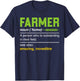 Farmer Definition Noun - Funny Farming Agriculturist Farmer T-Shirt - T-Shirt | Navy