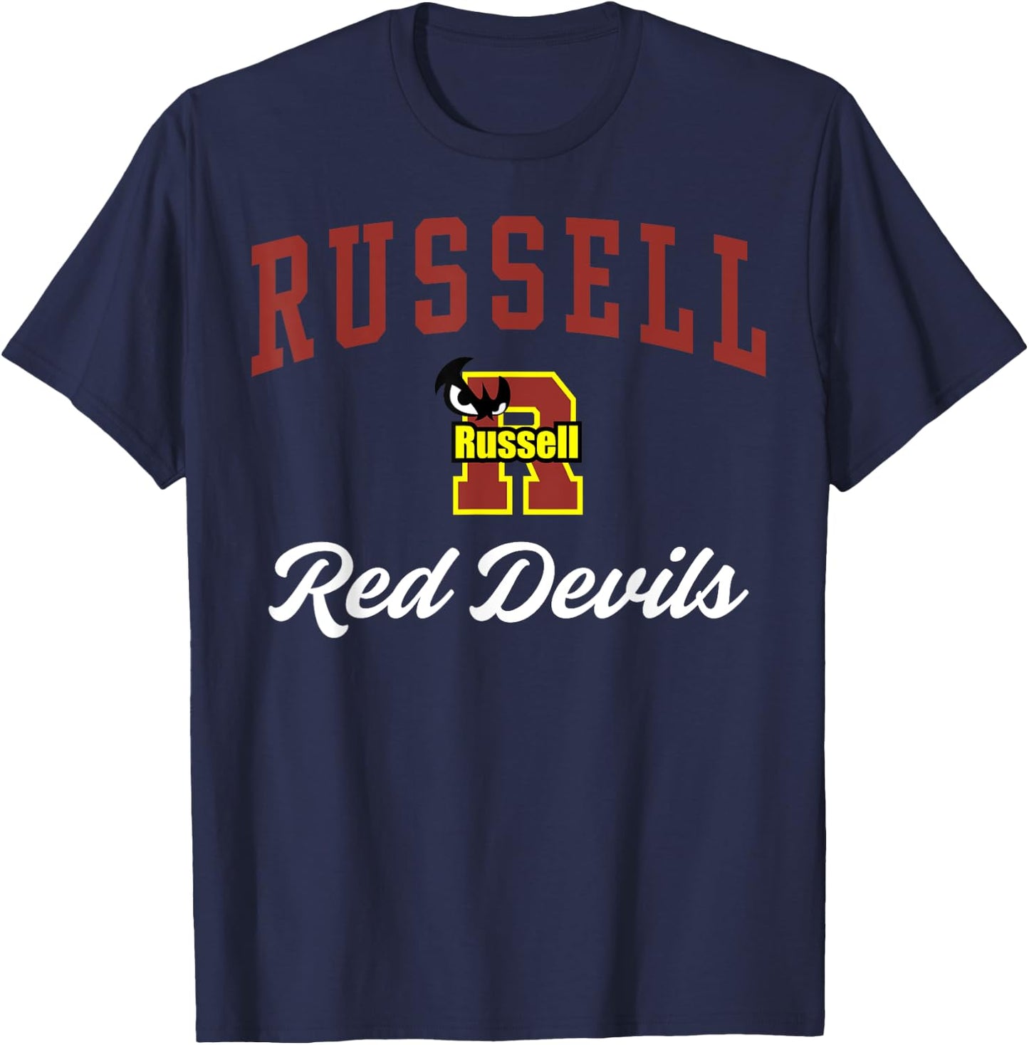 Russell High School Red Devils C3 T-Shirt - T-Shirt | Navy