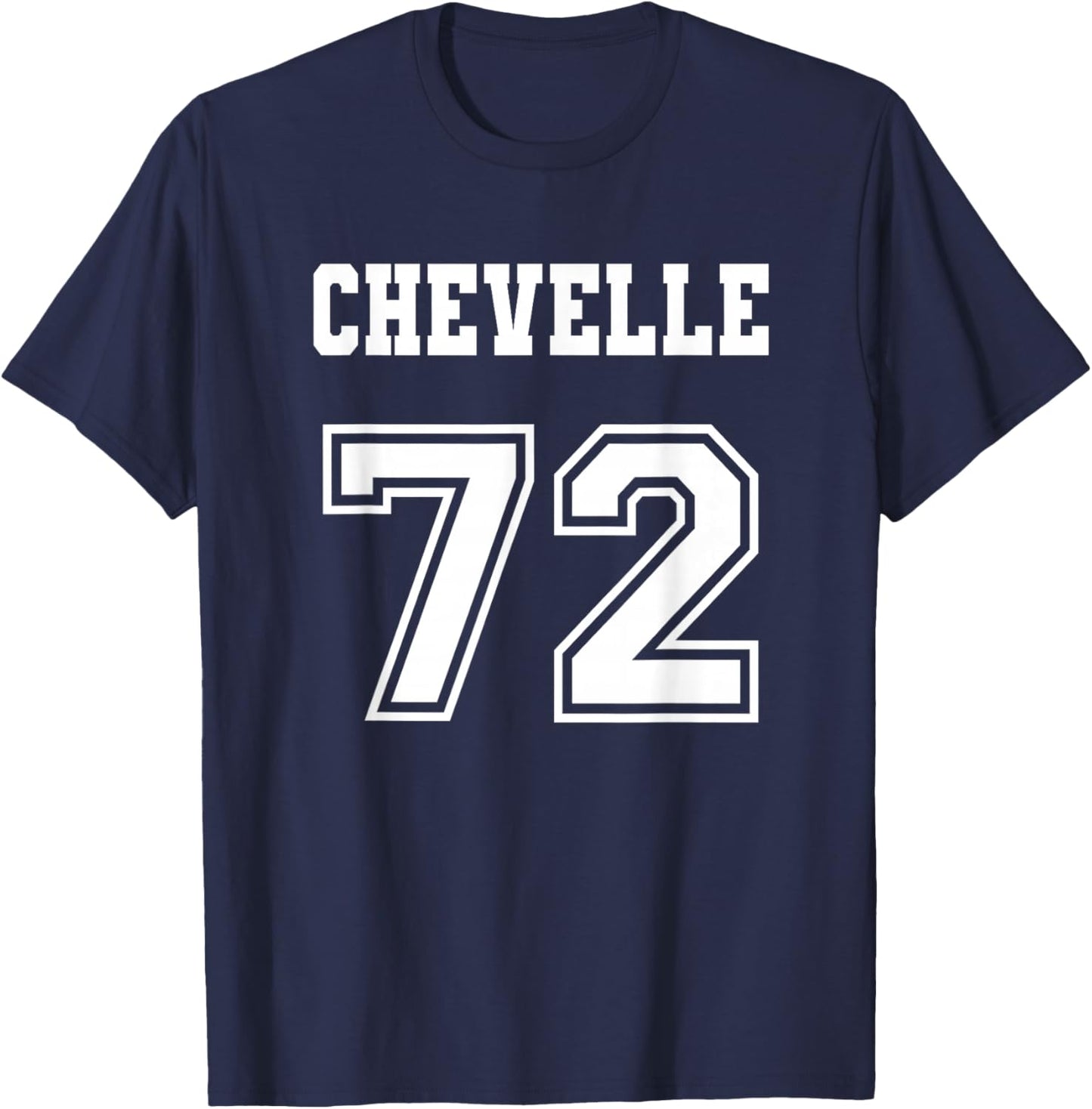 Jersey Style Chevelle 72 1972 Old School Muscle Car T-Shirt - T-Shirt | Navy