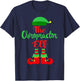 The Chiropractor Elf Chiropractic Christmas Outfit T-Shirt - T-Shirt | Navy