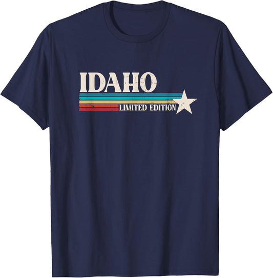 Idaho Retro T-Shirt - T-Shirt | Navy