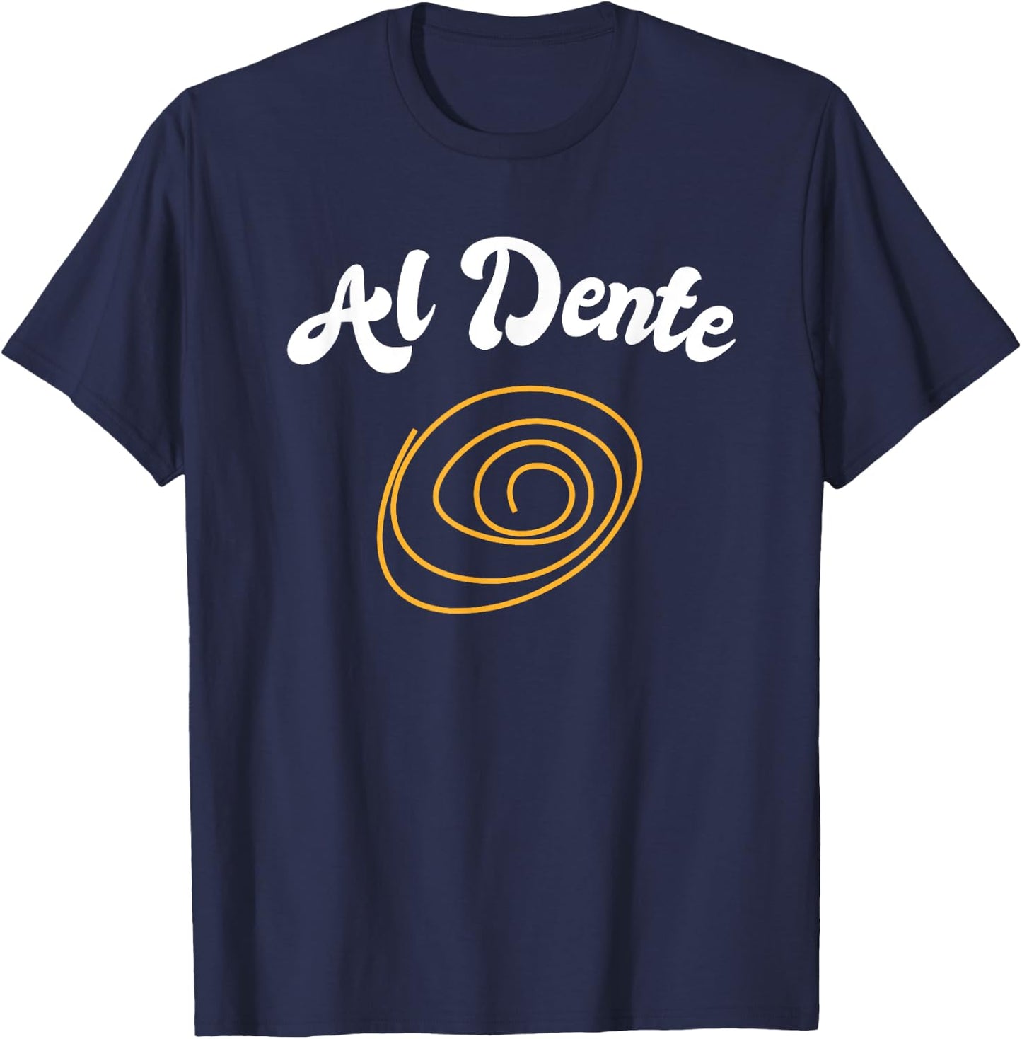 Pasta Lover Italian Cuisine Al Dente Spaghetti Cheese T-Shirt - T-Shirt | Navy