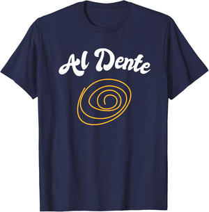 Pasta Lover Italian Cuisine Al Dente Spaghetti Cheese T-Shirt - T-Shirt | Navy