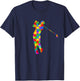 Golf Autism Golf Awareness Acceptance Golfers T-Shirt - T-Shirt | Navy