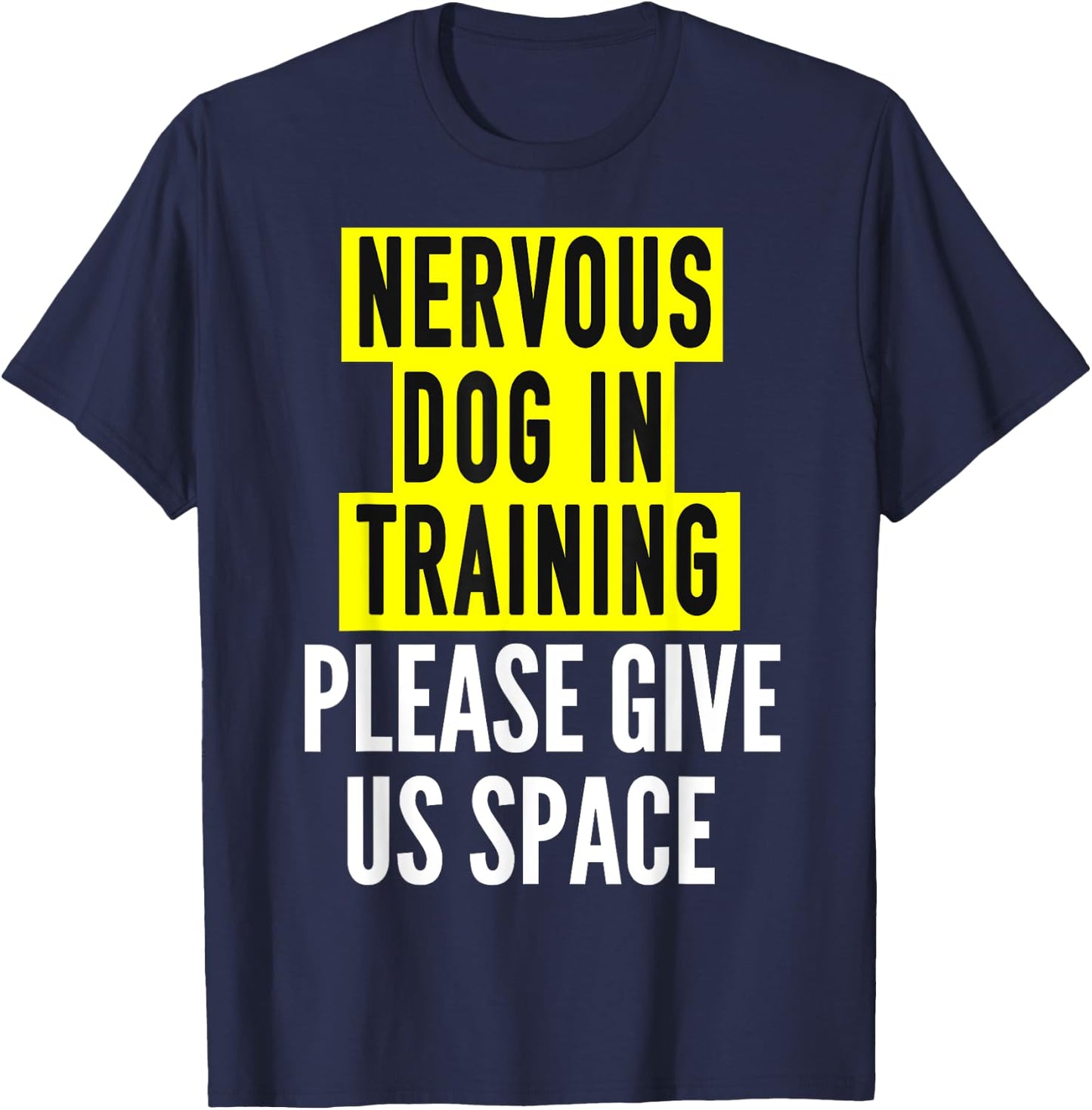 Nervous Dog Owners & Reactive Dog In Training - BOTH SIDES Women Girls Kids T-Shirt - T-Shirt | Navy