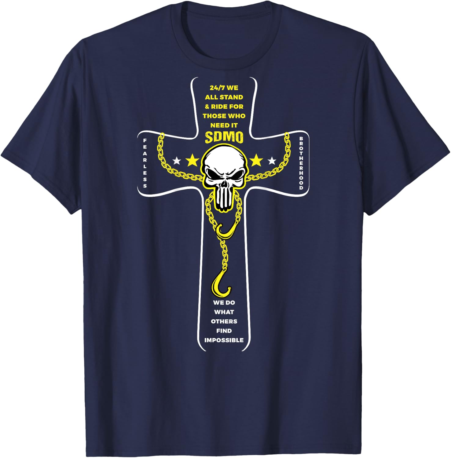 Slow Down Move Over It's the Law T-Shirt - T-Shirt | Navy