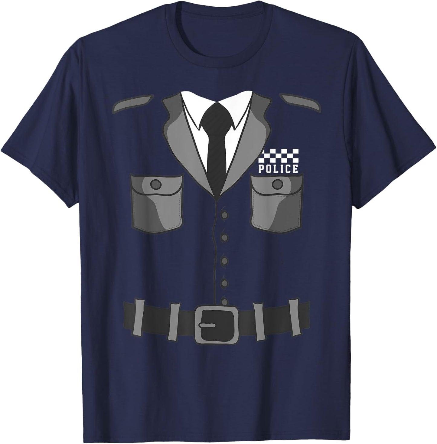 British Police Officer Costume Policeman Bobby Copper T-Shirt - T-Shirt | Navy