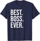 Best Boss Ever Shirt ,Best Boss T Shirts,Best Boss T-Shirt - T-Shirt | Navy