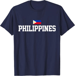 Philippines Jersey Sports Flag Gift T-Shirt - T-Shirt | Navy