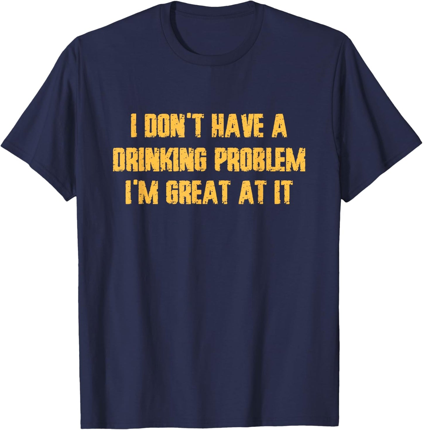 Funny Drinking Apparel & Drunk Adult Humor -Adults Black Modern Short Sleeve Small T-Shirt - T-Shirt | Navy
