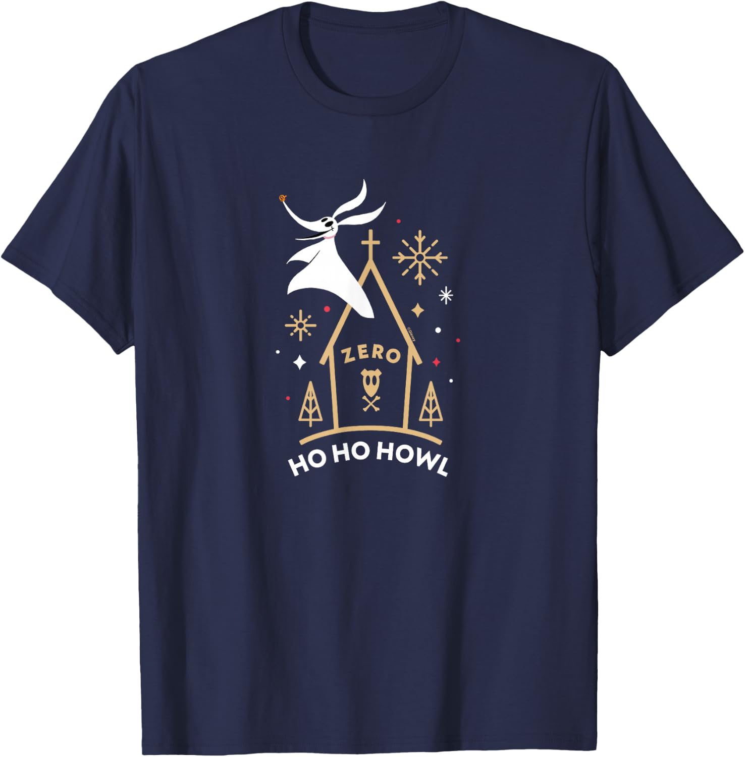 The Nightmare Before Christmas - Zero Ho Ho Howl T-Shirt - T-Shirt | Navy