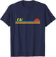 Kai First Name Logo Retro Sunset Surfer Style Kai T-Shirt - T-Shirt | Navy