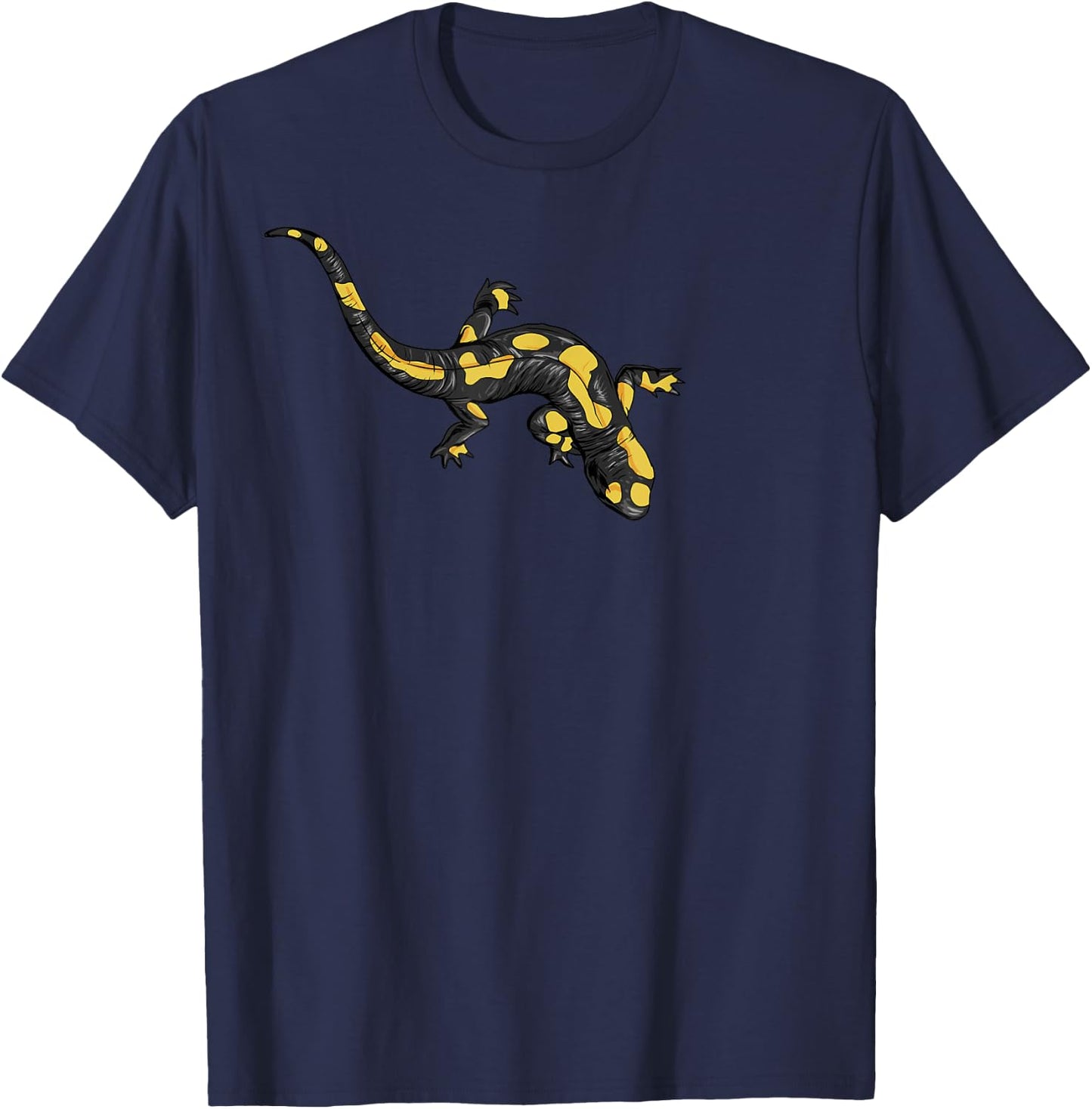 Drawing of fire salamander T-Shirt - T-Shirt | Navy