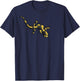 Drawing of fire salamander T-Shirt - T-Shirt | Navy