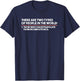 There are Two Types of People Programming IT Nerd T-Shirt - T-Shirt | Navy