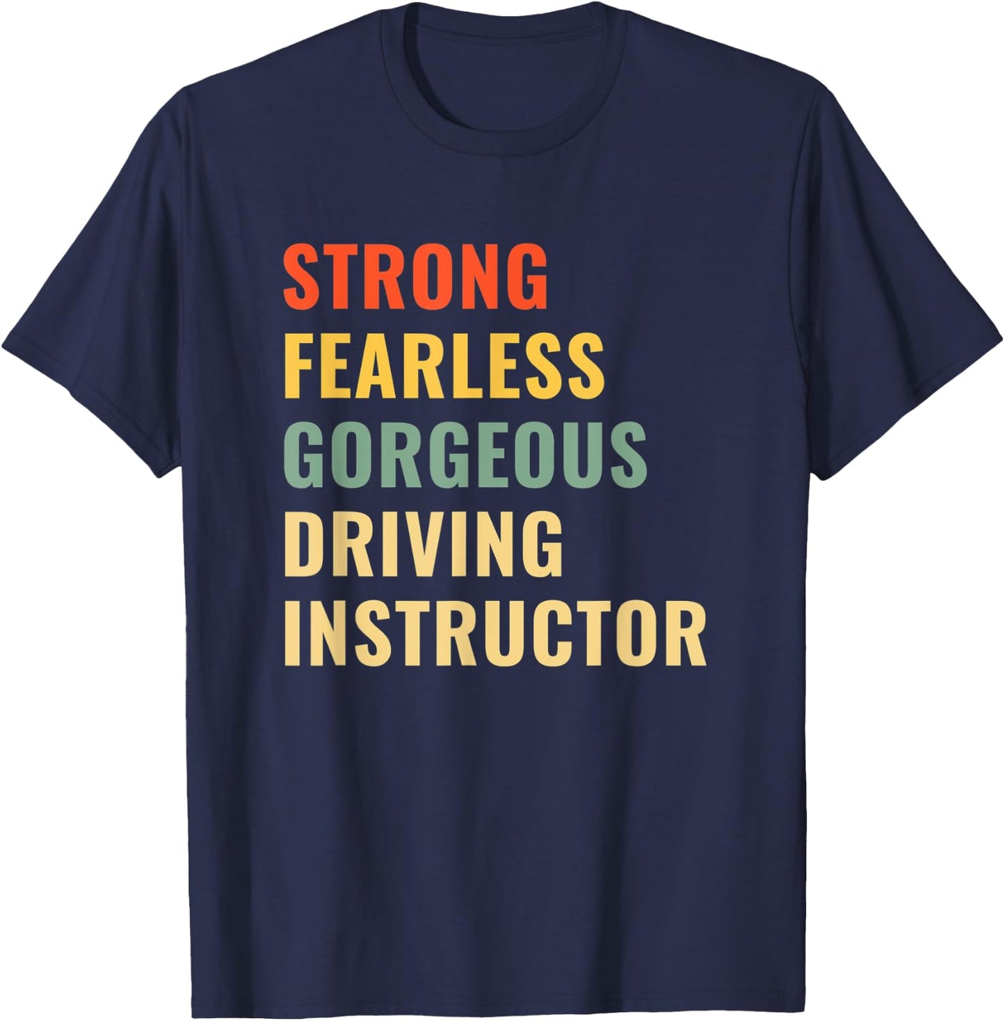 Driving School Teacher Driving Instructor T-Shirt - T-Shirt | Navy