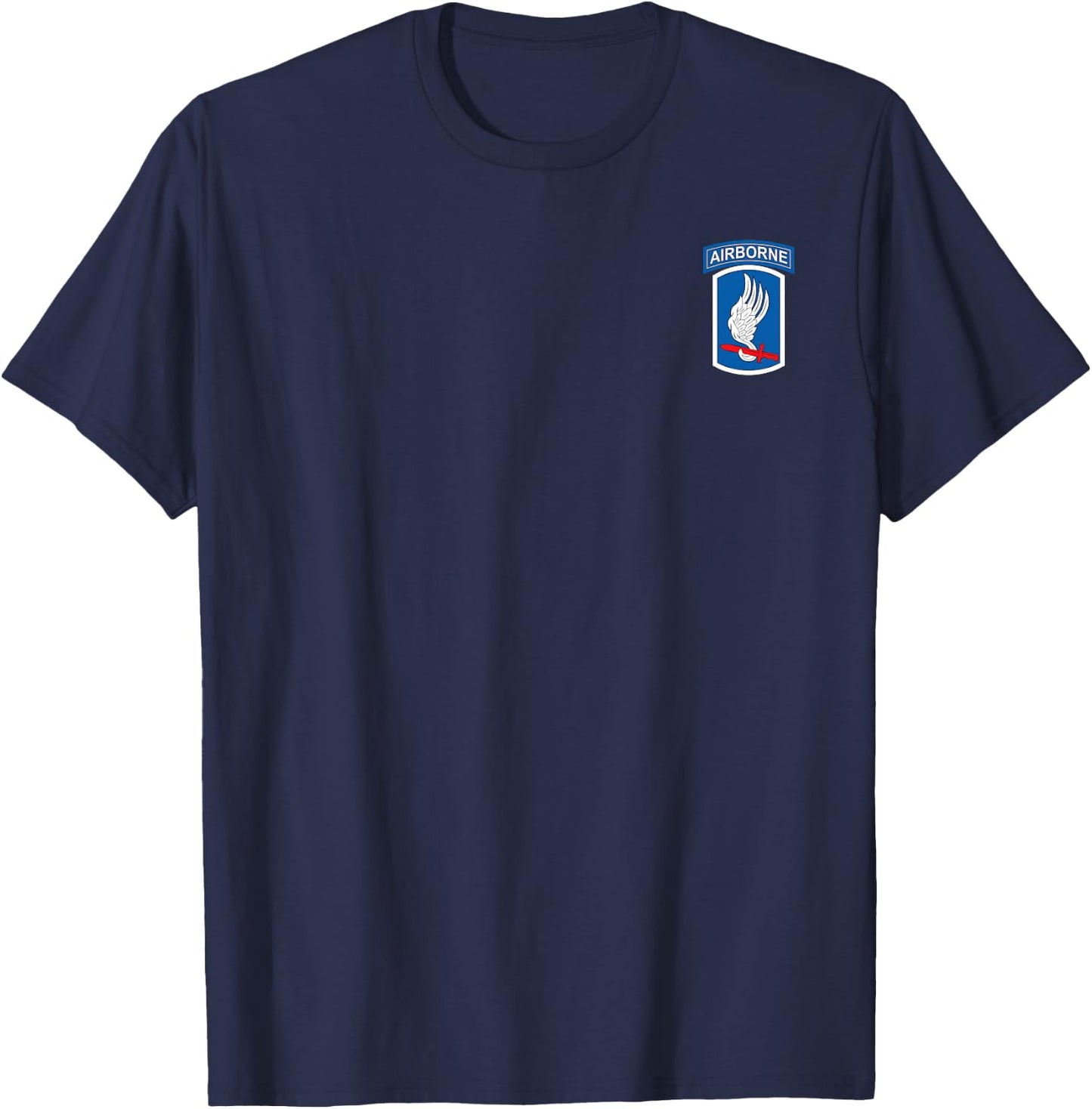 U.S Army 173rd Airborne Division Veteran Flag Vintage T-Shirt - T-Shirt | Navy