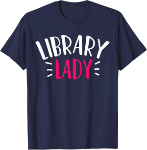 Library Librarian T-Shirt - T-Shirt | Navy