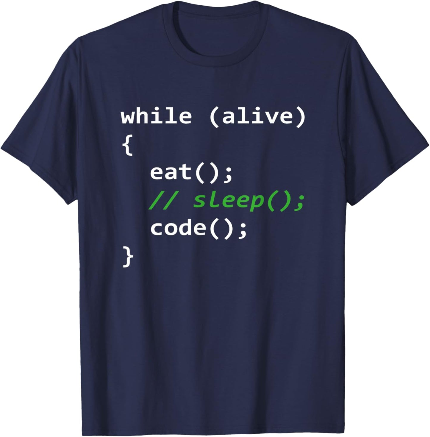 Programmer | Eat Sleep Code Repeat T-Shirt - T-Shirt | Navy