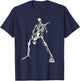 Spooky Skeleton Guitar Player Guitarist Halloween Costume T-Shirt - T-Shirt | Navy