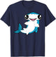 Kawaii Hammerhead Shark T-Shirt - T-Shirt | Navy